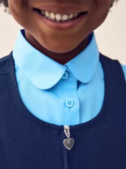 Next Bleu marine - Tablier d'écolier à fermeture éclair (3-14ans) New