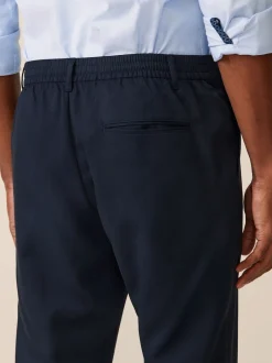 Next Bleu marine - Taille élastiquée Vêtement de survêtement élégant sur le devant uni Best