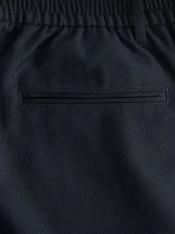 Next Bleu marine - Taille élastiquée Vêtement de survêtement élégant sur le devant uni Best