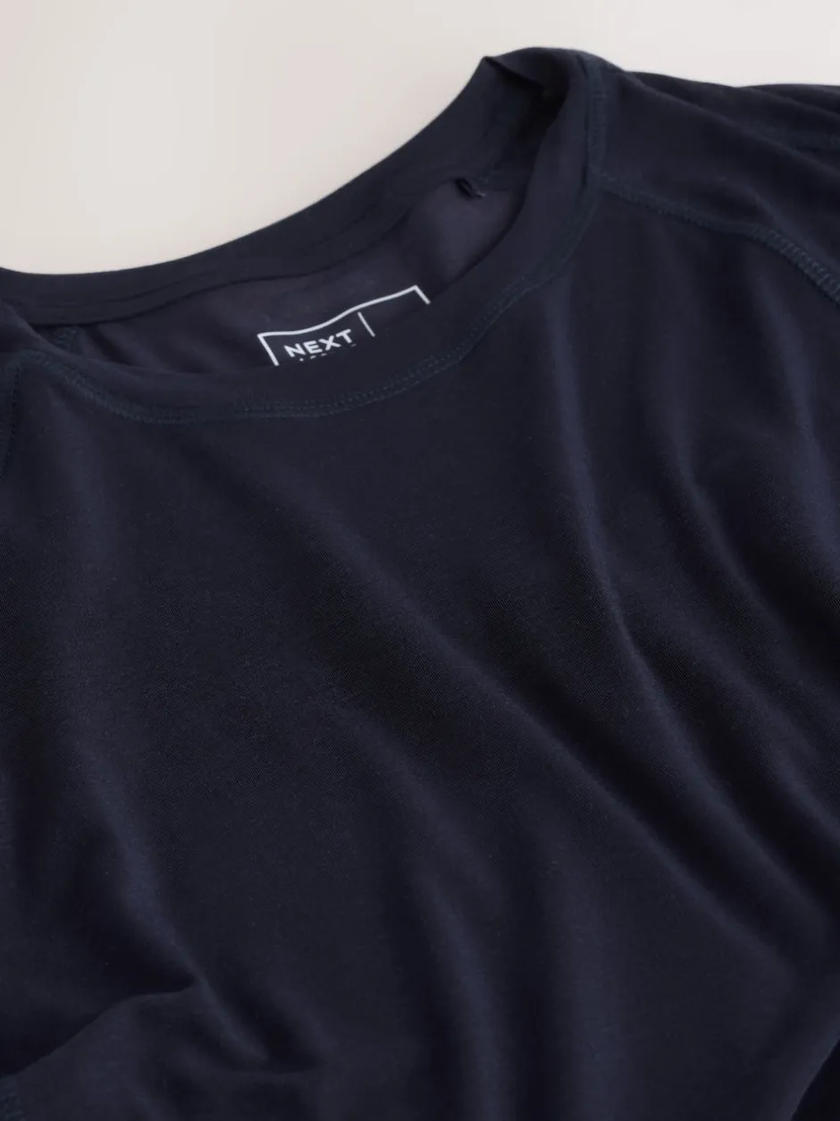 Next Bleu marine - T-shirt Active à manches courtes à col rond
