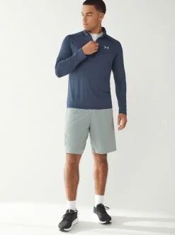 Under Armour - Polaire Tech Quarter zippée Bleu marine Outlet