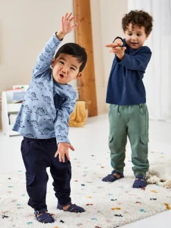 Jojo Maman Bébé Bleu marine & Vert kaki - Lot Cargos % Cotton Survêtement 100 2 Hot