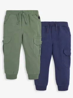 Jojo Maman Bébé Bleu marine & Vert kaki - Lot Cargos % Cotton Survêtement 100 2 Hot