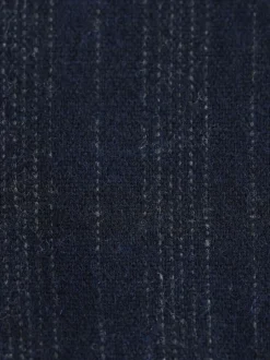 Next Bleu marine - Veste de Costume habillé à rayures en laine Blend Clearance