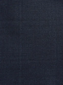 Next Bleu marine - Veste de costume à carreaux 100% laine italienne Marzotto coupe ajustée Hot