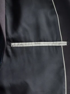 Next Bleu marine - Veste de costume coupe ajustée à motif jacquard Online