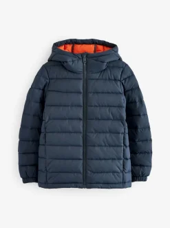 Next - Veste matelassée à capuche de poids moyen (3-17ans) Bleu marine Sale