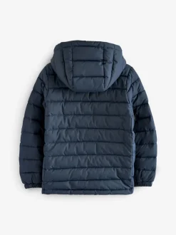 Next - Veste matelassée à capuche de poids moyen (3-17ans) Bleu marine Sale
