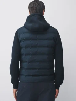 Next Bleu marine - Veste matelassée hybride Hot