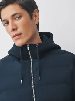 Next Bleu marine - Veste matelassée hybride Hot