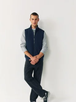 Next Bleu marine - Veste sans manche hybride zippée Hot