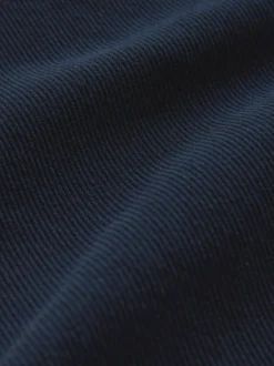 Next - Veste-chemise en jersey sergé à boutons-pression Bleu marine New