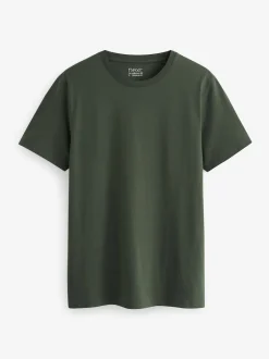 Next - Ajustement régulier - Lot de t-shirts essentiels en coton 6 Bleu marine/ Bleu sarcelle/ Blanc/ Noir/ Vert/ bordeaux Sale