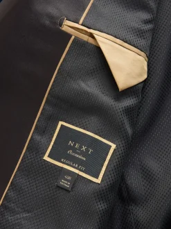 Next Bleu marine foncé - Ajustement régulier - Blazer en velours