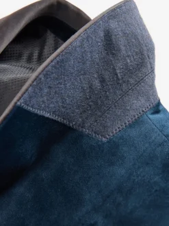 Next Bleu marine foncé - Ajustement régulier - Blazer en velours