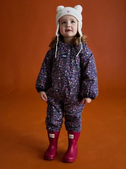 Jojo Maman Bébé Bleu marine hérisson - Costume imperméable doublé de Polaires Outlet