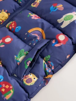 Next bleu marine imprimé personnage - Résistant à la douche en polaire Doudounes ( mois3-7ans) New