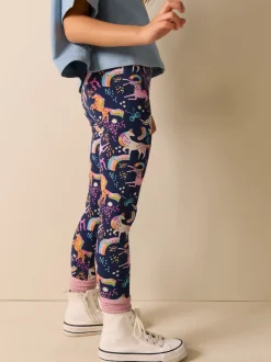 Next - Leggings (3-16ans) Bleu marine motif licorne Discount