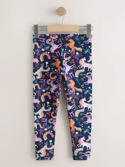 Next - Leggings (3-16ans) Bleu marine motif licorne Discount