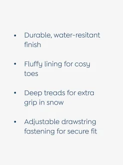 Jojo Maman Bébé Bleu marine motif renard - Bottes de neige confortables Best