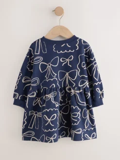 Next - Robe de survêtement (3mths-7yrs) Bleu marine nœud New