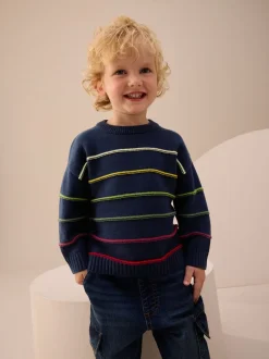 Next - Pull tricoté (3mths-7yrs) Bleu marine rayé Best