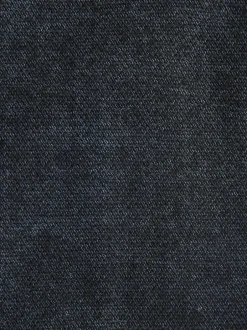 Next Bleu marine texturé - Pantalon élégant en coton brossé coupe classique