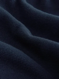 Next Bleu marine/avoine - Lot de 2 pulls N. Premium 100% coton Coupe classique Premium Quarter Zip