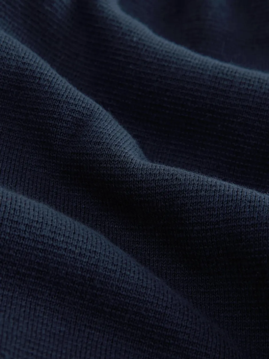 Next Bleu marine/avoine - Lot de 2 pulls N. Premium 100% coton Coupe classique Premium Quarter Zip