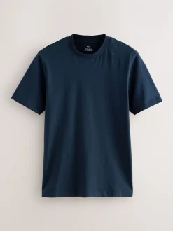 Next Bleu marine/blanc/noir - Lot de 3 t-shirts Muscle Fit Essential Sale