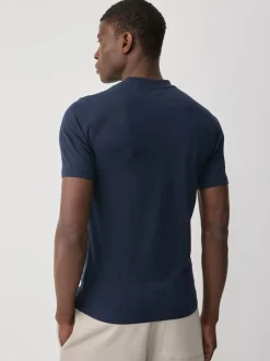 Next Bleu marine/blanc/noir - Lot de 3 t-shirts Muscle Fit Essential Sale