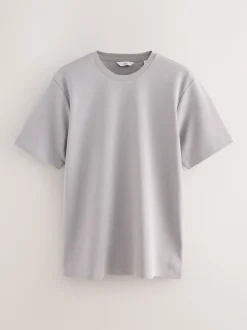 Next Bleu marine/blanc/pierre - Lot de 3 t-shirts épais doux au toucher Discount