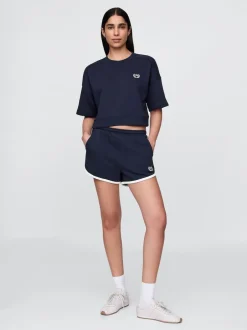 Gap Bleu marine/bleu - Short en molleton à logo dauphin à logo doux Sale