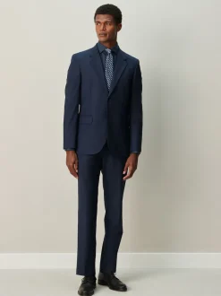 Next Bleu marine/bleu géométrique - Ensemble chemise et cravate Online