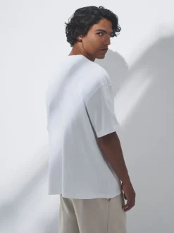 The Set Bleu marine/bleu/marron/blanc - lot de 4 t-shirts en coton à manches courtes Online