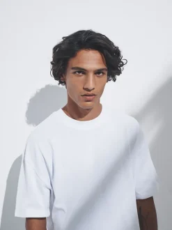 The Set Bleu marine/bleu/marron/blanc - lot de 4 t-shirts en coton à manches courtes Online