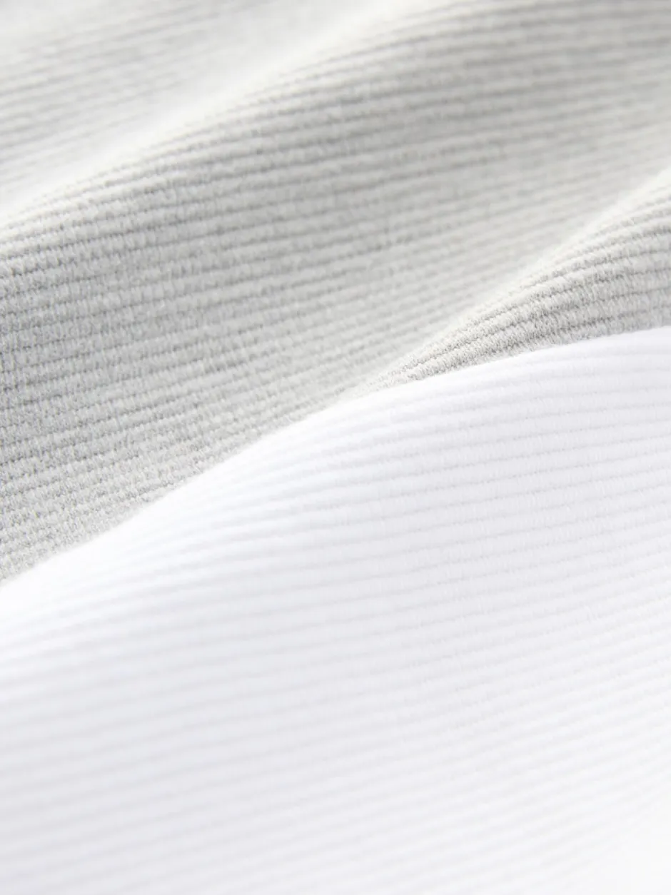 Next Bleu marine/gris - 100% Coton Manches courtes Polo bloc boutonné Online