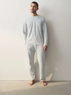 Next Bleu marine/gris - Ensemble pyjama en jersey à manches longues Best