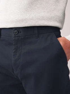 Next Bleu marine/Gris Charcoal - Ajustement droit - Pantalon chino extensible 2 Pack Clearance