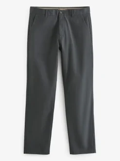 Next Bleu marine/Gris Charcoal - Ajustement droit - Pantalon chino extensible 2 Pack Clearance