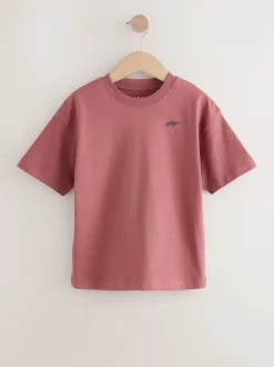 Next Bleu marine/gris/baie - Lot de 4 T-shirts à Manches courtes avec Logo Graphique sur la Poitrine (3-16ans) Discount