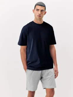 Next Bleu marine/Gris/Bleu - Ensemble pyjama short en jersey 3 Pack Sale