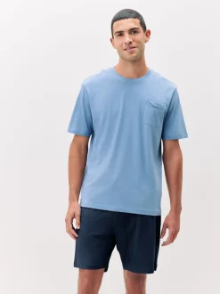 Next Bleu marine/Gris/Bleu - Ensemble pyjama short en jersey 3 Pack Sale