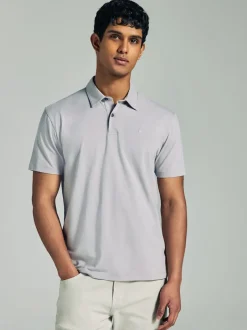 Next - Polo en jersey Manches courtes 3 Pack Bleu marine/gris/rose Best