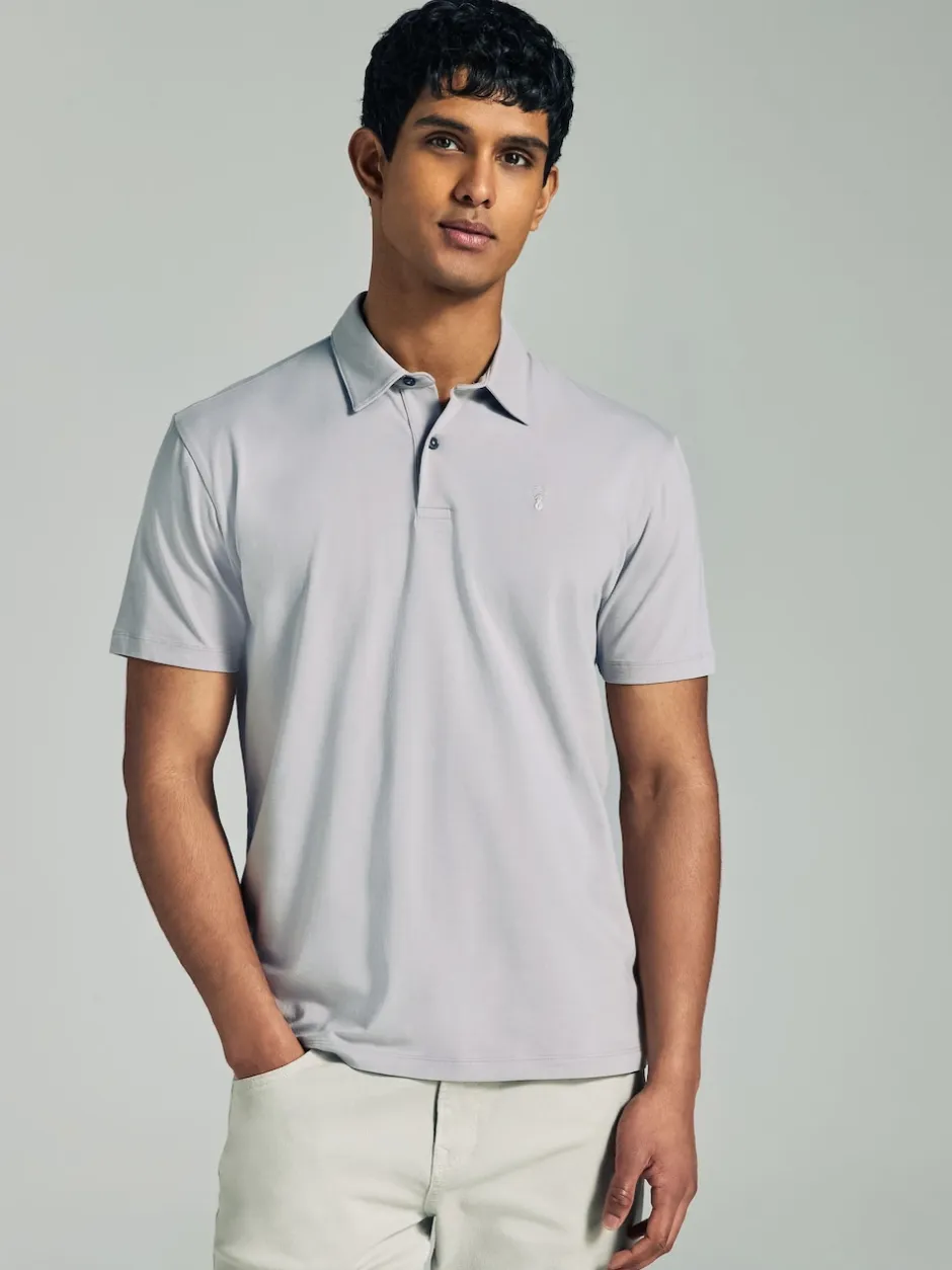 Next - Polo en jersey Manches courtes 3 Pack Bleu marine/gris/rose Best