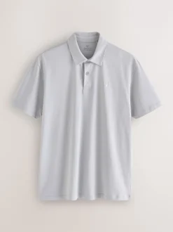 Next - Polo en jersey Manches courtes 3 Pack Bleu marine/gris/rose Best