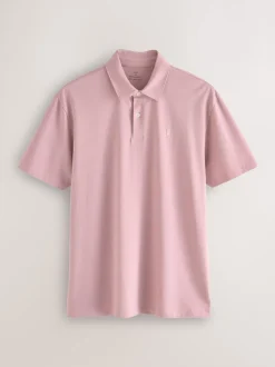 Next - Polo en jersey Manches courtes 3 Pack Bleu marine/gris/rose Best