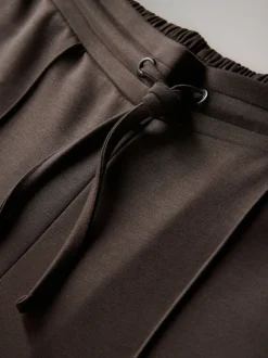 The Set Bleu Marine/Marron Chocolat - Lot de 2 Joggings Coupe droite en modal Hot