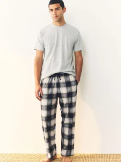 Next Bleu marine/pierre - Motionflex Ensemble pyjama cosy 2 Lot New