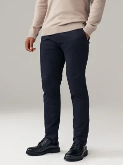 Next Bleu marine/pierre - Slim Fit (Slim Fit) - Pantalon chino extensible 2 Pack Online
